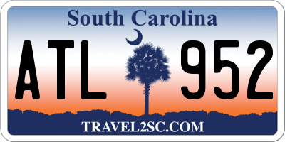 SC license plate ATL952