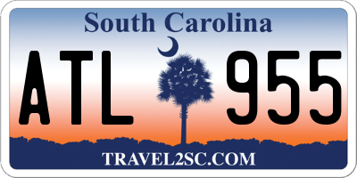 SC license plate ATL955