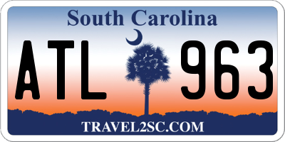 SC license plate ATL963