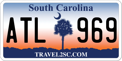 SC license plate ATL969