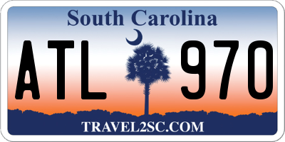 SC license plate ATL970