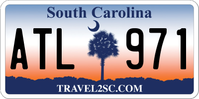 SC license plate ATL971