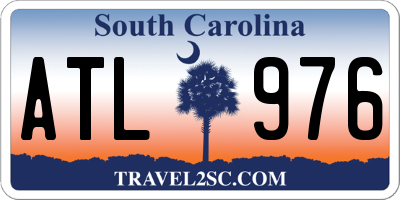 SC license plate ATL976