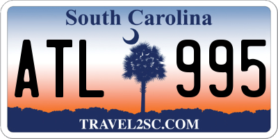 SC license plate ATL995