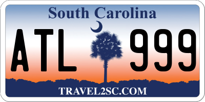 SC license plate ATL999