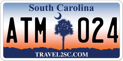 SC license plate ATM024