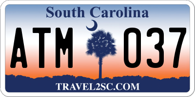 SC license plate ATM037