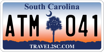 SC license plate ATM041