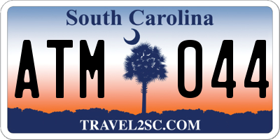 SC license plate ATM044