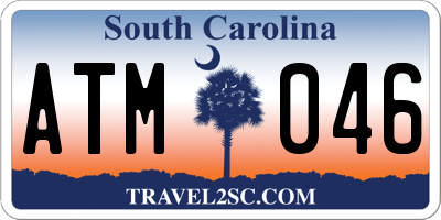 SC license plate ATM046
