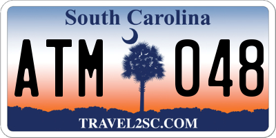 SC license plate ATM048