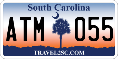 SC license plate ATM055