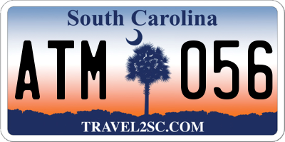 SC license plate ATM056