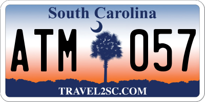 SC license plate ATM057
