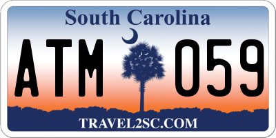 SC license plate ATM059