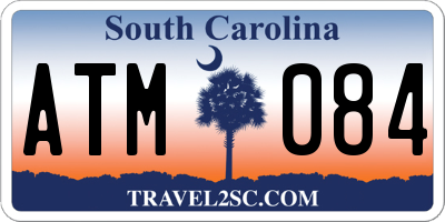 SC license plate ATM084