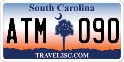 SC license plate ATM090