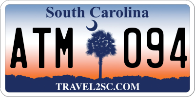SC license plate ATM094