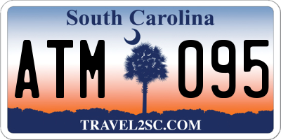SC license plate ATM095