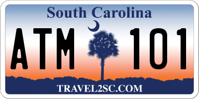 SC license plate ATM101