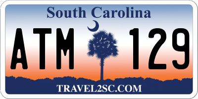 SC license plate ATM129