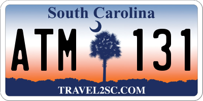 SC license plate ATM131
