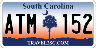 SC license plate ATM152