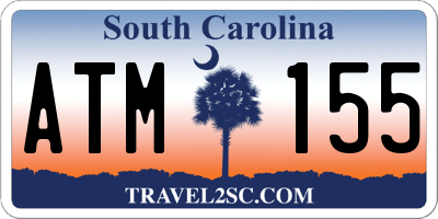 SC license plate ATM155