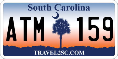 SC license plate ATM159