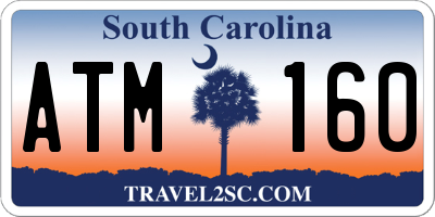 SC license plate ATM160