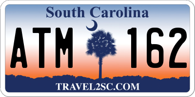 SC license plate ATM162