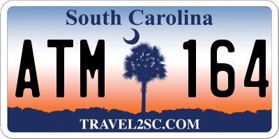 SC license plate ATM164
