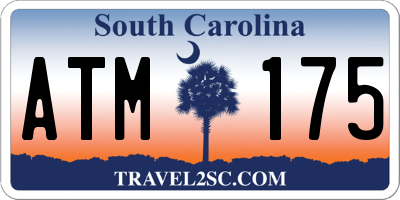 SC license plate ATM175