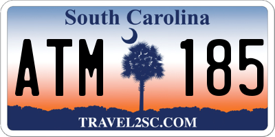 SC license plate ATM185