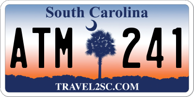 SC license plate ATM241