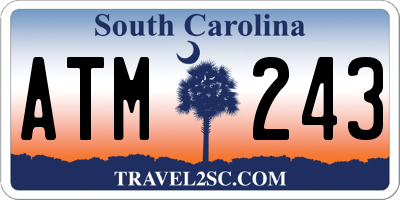 SC license plate ATM243