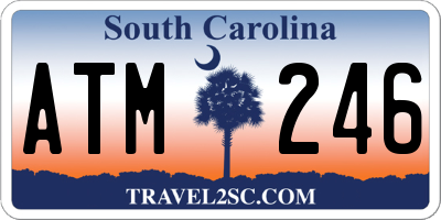 SC license plate ATM246
