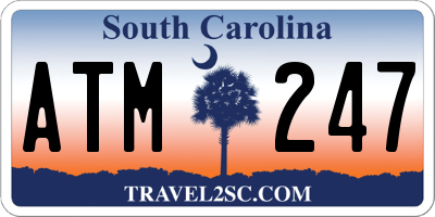 SC license plate ATM247