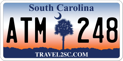 SC license plate ATM248