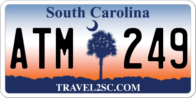 SC license plate ATM249