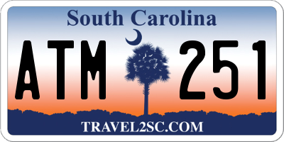 SC license plate ATM251