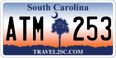 SC license plate ATM253