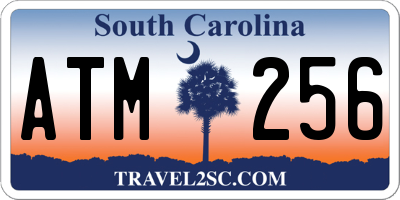 SC license plate ATM256