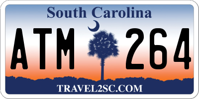 SC license plate ATM264