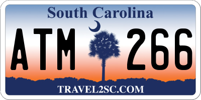 SC license plate ATM266