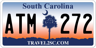SC license plate ATM272