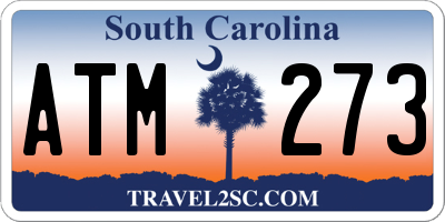 SC license plate ATM273