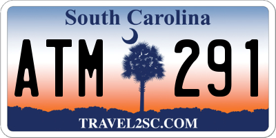 SC license plate ATM291