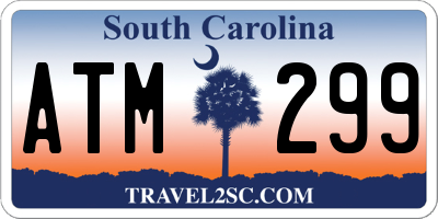 SC license plate ATM299