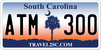 SC license plate ATM300